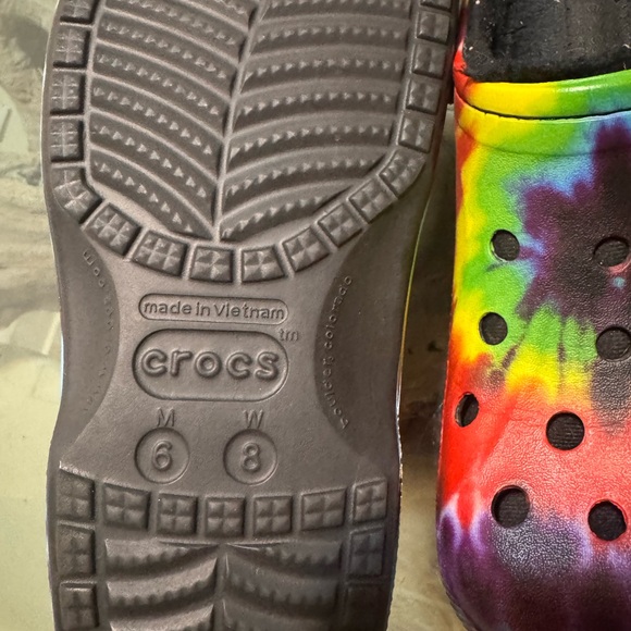 Colorful Tie-Dye Crocs - Picture 3 of 3